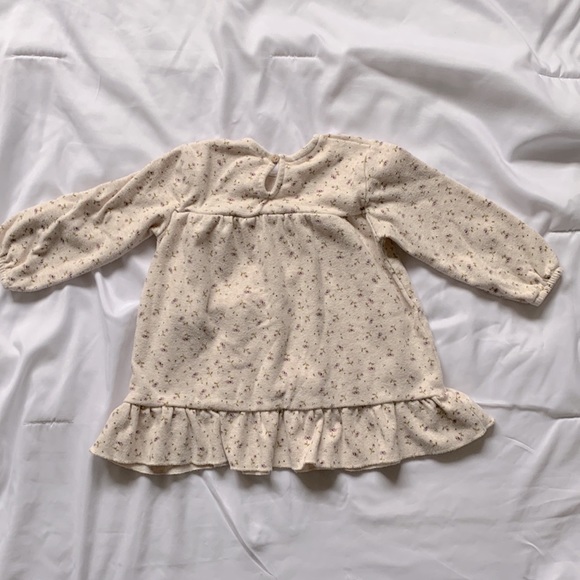 Zara long sleeve floral dress with ruffle hem size 9-12 months - Picture 2 of 7